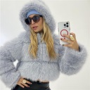 pelliccia con zip saturno